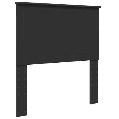 Bettrahmen Schwarz 90 x 190 cm Massives Kiefernholz