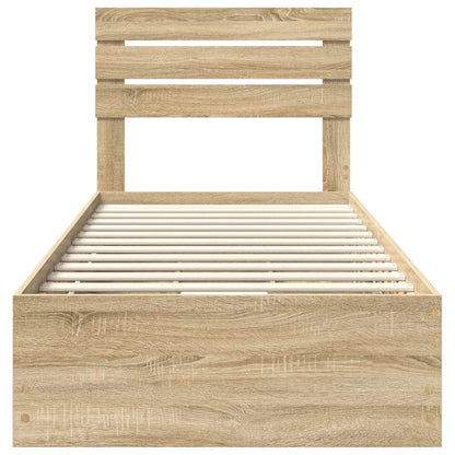 Bettrahmen Sonoma-Eiche 75 x 190 cm Ingenieurs Holz