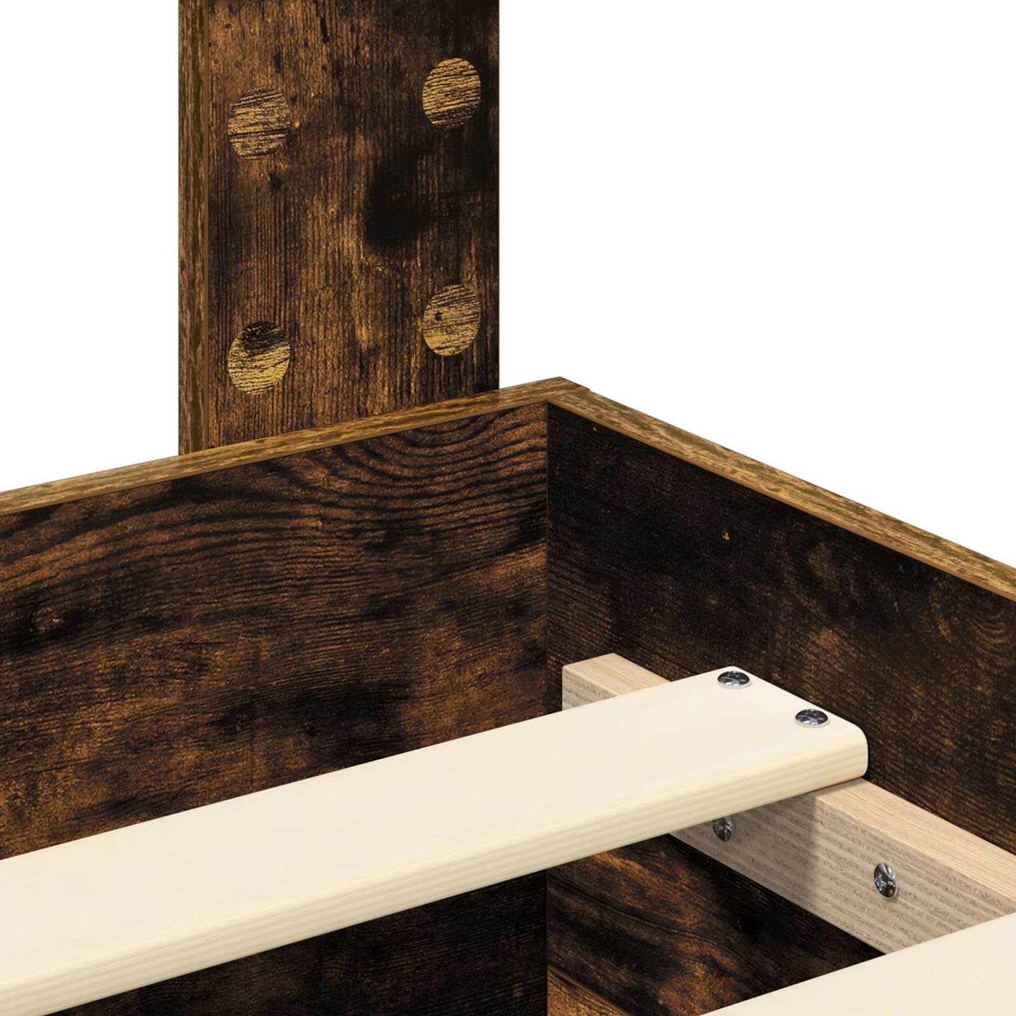 Bettgestell mit Schubladen mit Kopfteil Holzwerkstoff