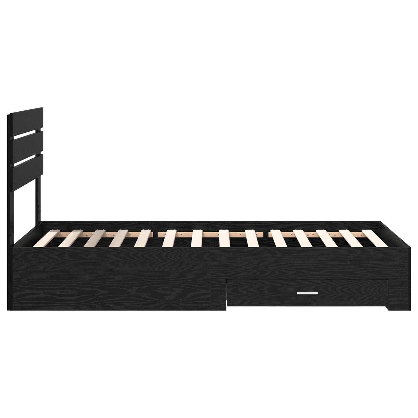 Bettgestell mit Schubladen mit Kopfteil Holzwerkstoff