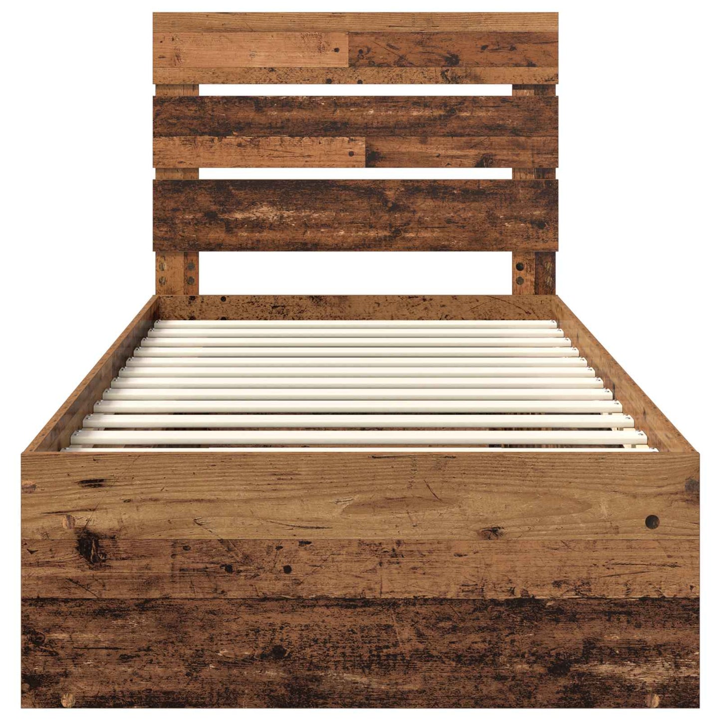 Bettrahmen Altholz 75 x 190 cm Massives Kiefernholz