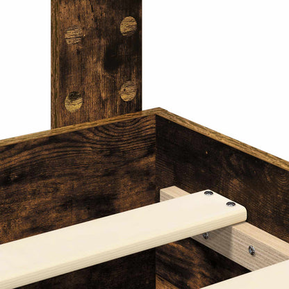 Bettrahmen Graues Sonoma 200 x 200 cm Holzwerkstoff