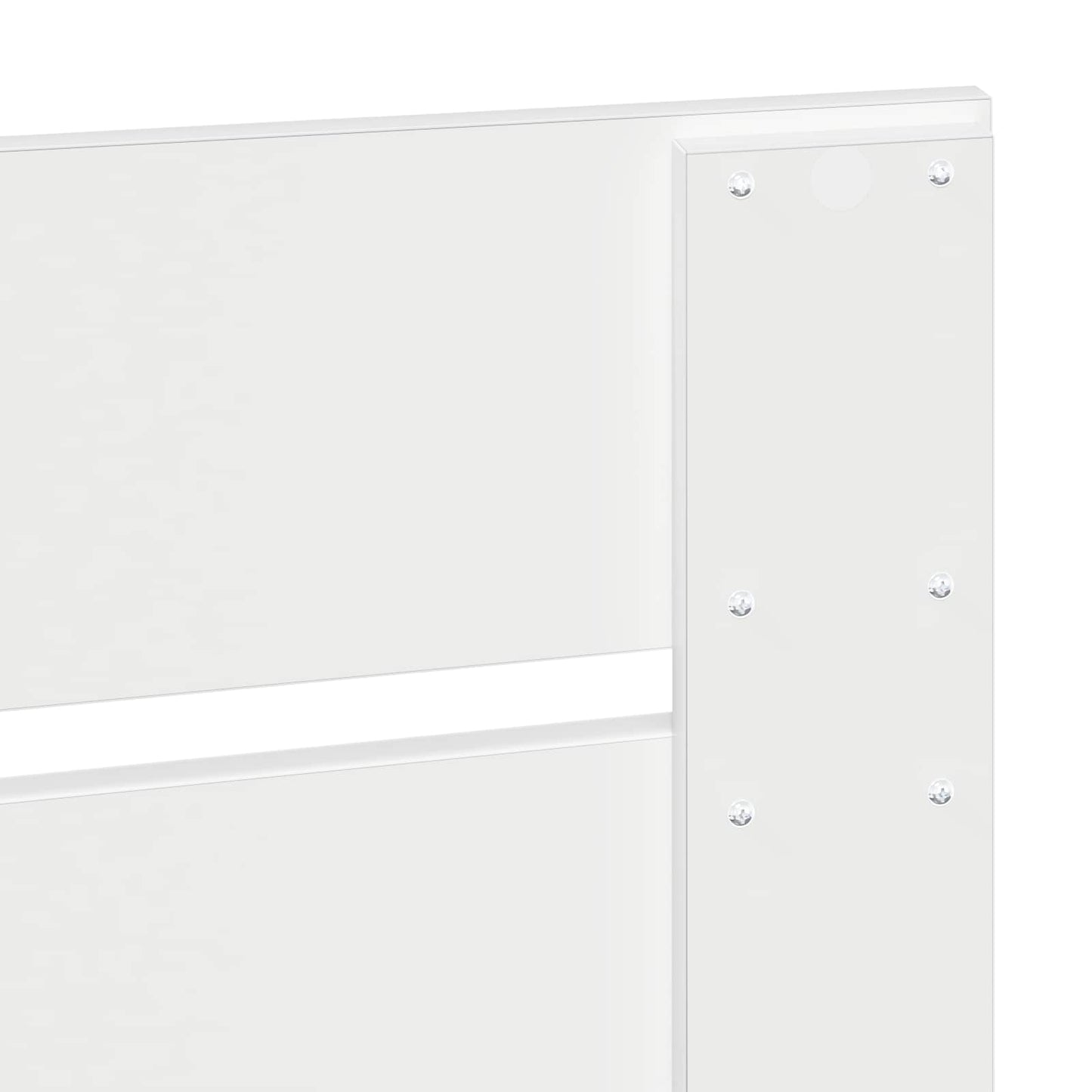 Bettrahmen mit Schubladen Weiß 90 x 190 cm Holzwerkstoff