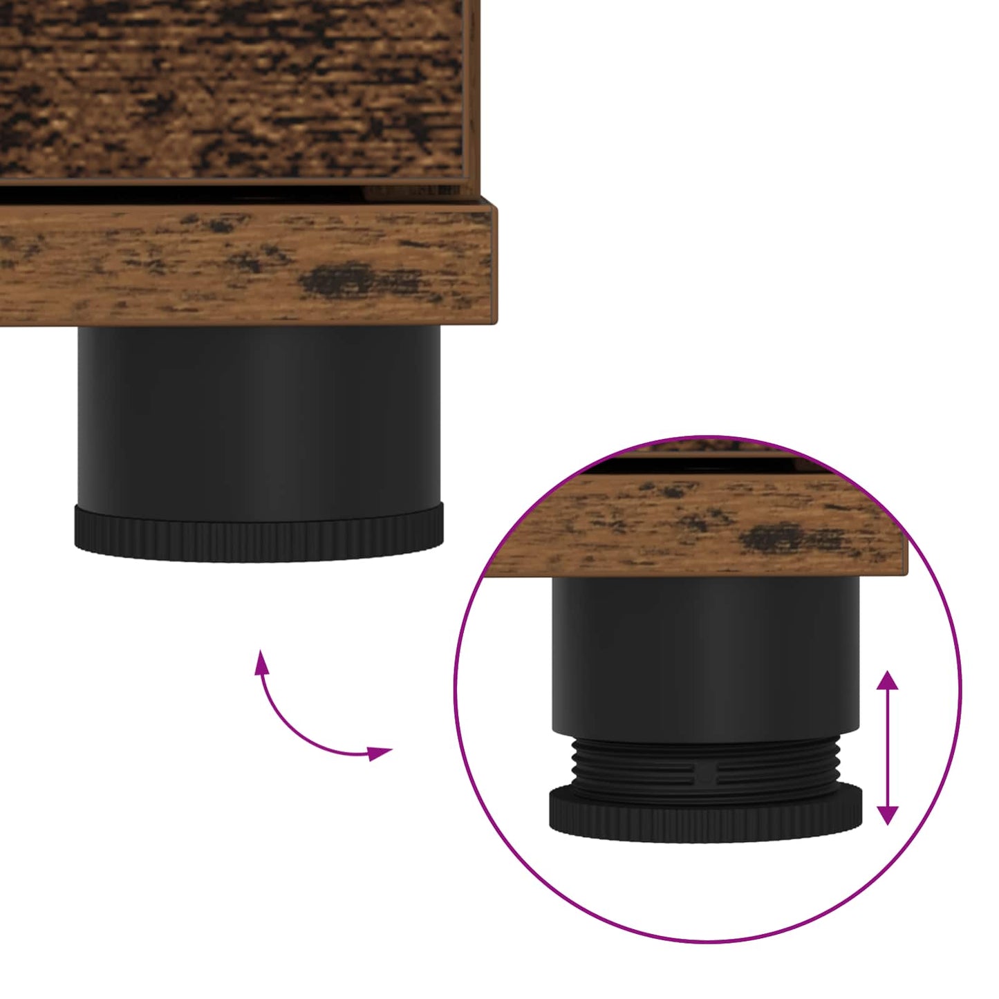 Flurbank mit Kissen mit Schubladen Altholz 60 x 38 x 46 cm