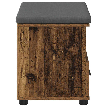 Flurbank mit Kissen mit Schubladen Altholz 60 x 38 x 46 cm