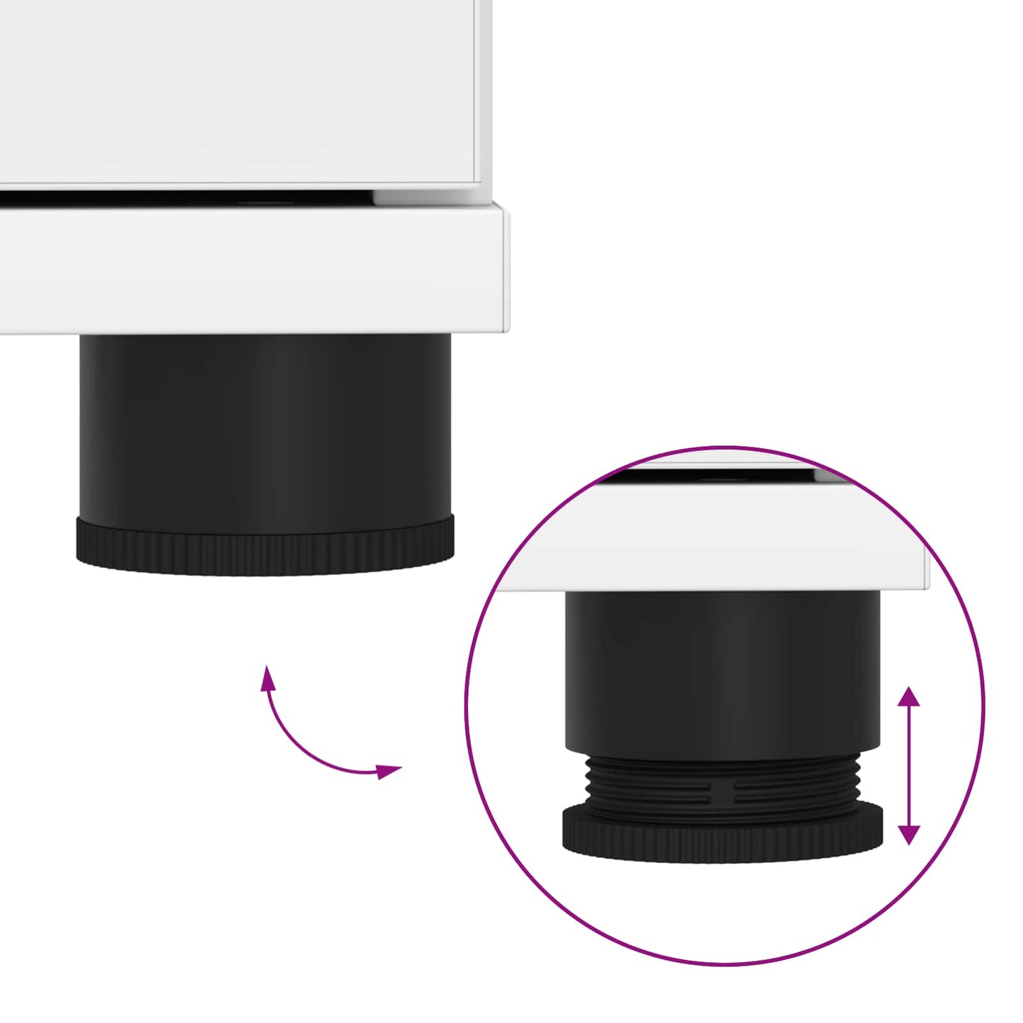 Flurbank mit Kissen mit Schubladen Weiß 80 x 38 x 46 cm