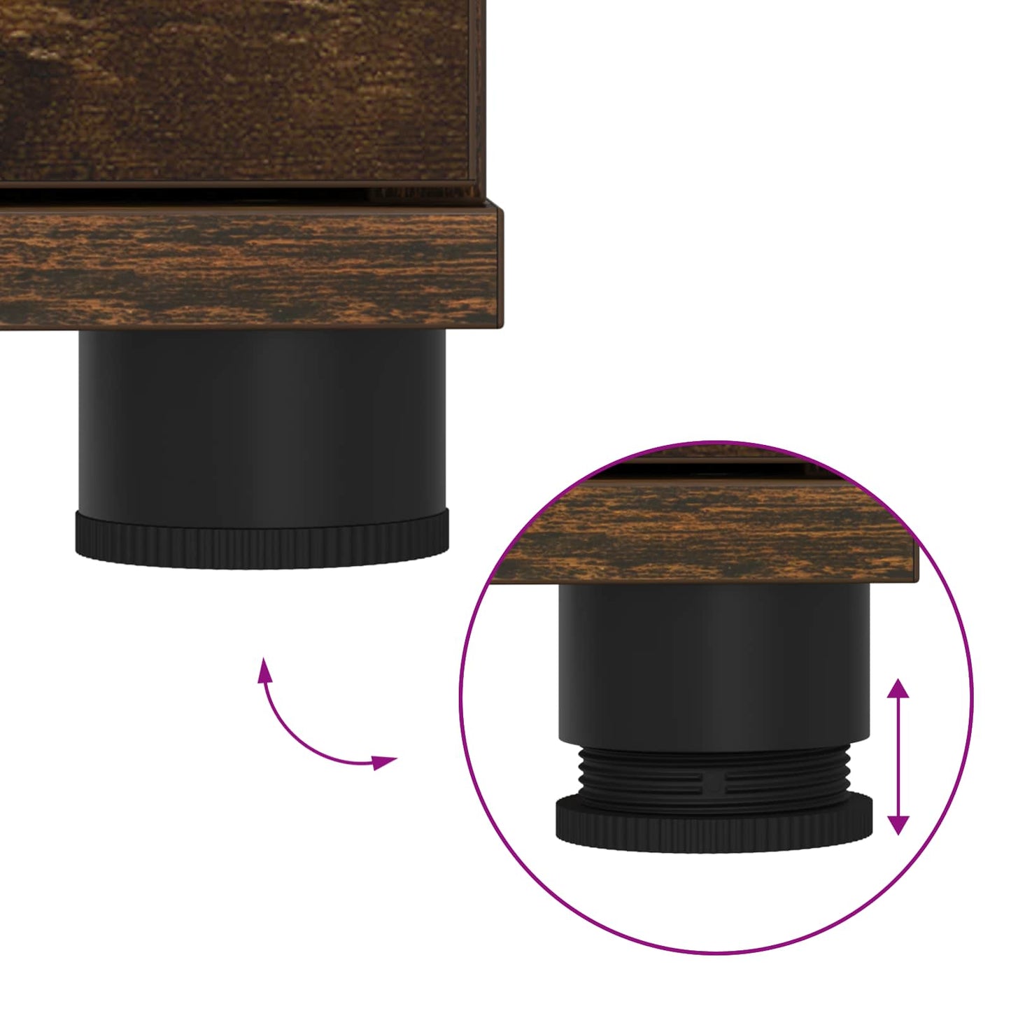 Flurbank mit Kissen Geräucherte Eiche 100 x 38 x 46 cm