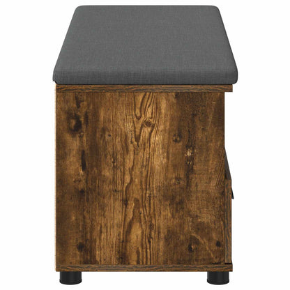 Flurbank mit Kissen Geräucherte Eiche 100 x 38 x 46 cm