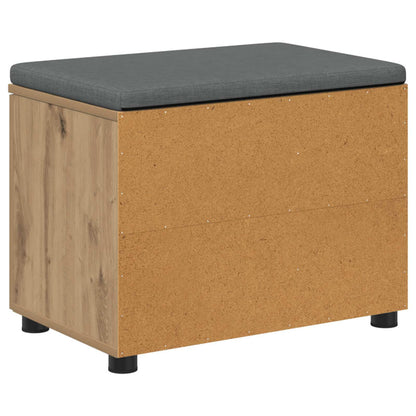 Flurbank mit Kissen mit Regal Artisan-Eiche 60 x 38 x 46 cm