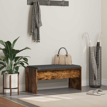 Flurbank mit Kissen Geräucherte Eiche 83 x 38 x 40 cm