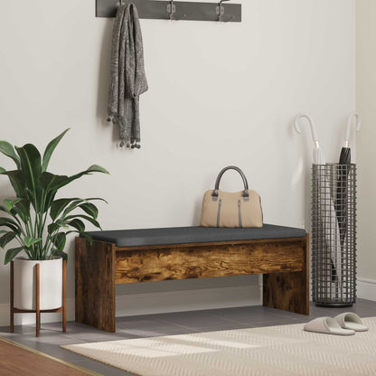Flurbank mit Kissen Geräucherte Eiche 103 x 38 x 40 cm