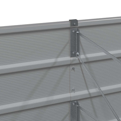 Pflanzkübel Hellgrau 480 x 50 x 45 cm Verzinkter Stahl