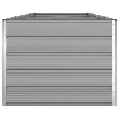 Pflanzkübel Hellgrau 195 x 100 x 45 cm Verzinkter Stahl