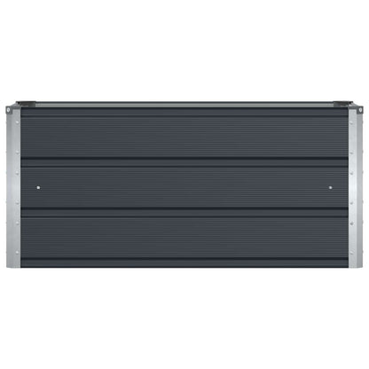 Pflanzkübel Anthrazit 100 x 40 x 45 cm Stahl