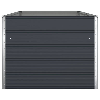 Pflanzkübel Anthrazit 195 x 100 x 45 cm Verzinkter Stahl