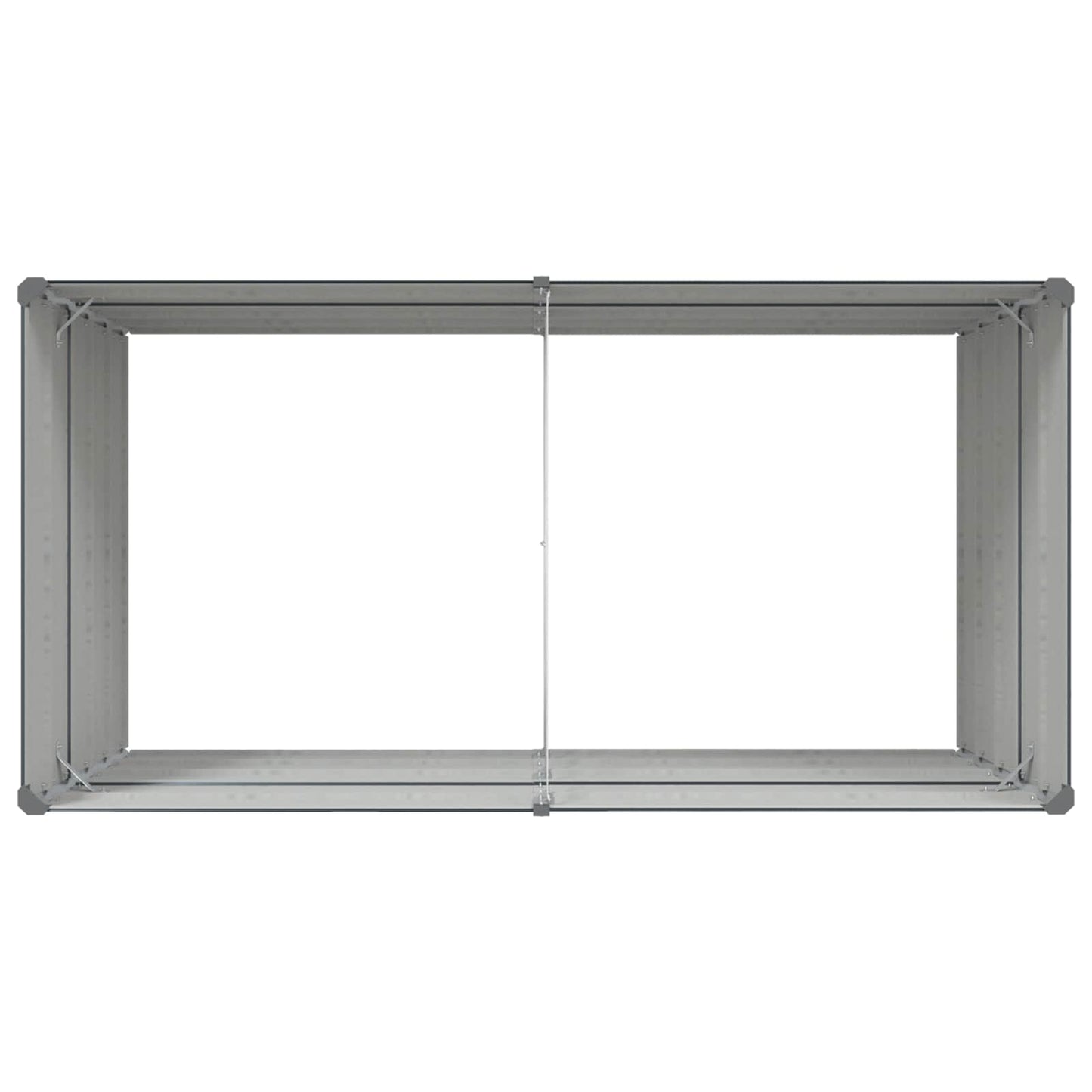 Pflanzkübel Anthrazit 195 x 100 x 45 cm Verzinkter Stahl