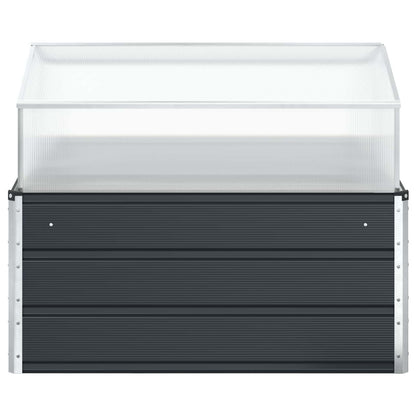 Pflanzkübel Anthrazit 100 x 100 x 77 cm Verzinkter Stahl