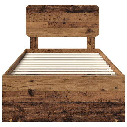 Bettrahmen Altholz 90 x 200 cm Massives Kiefernholz