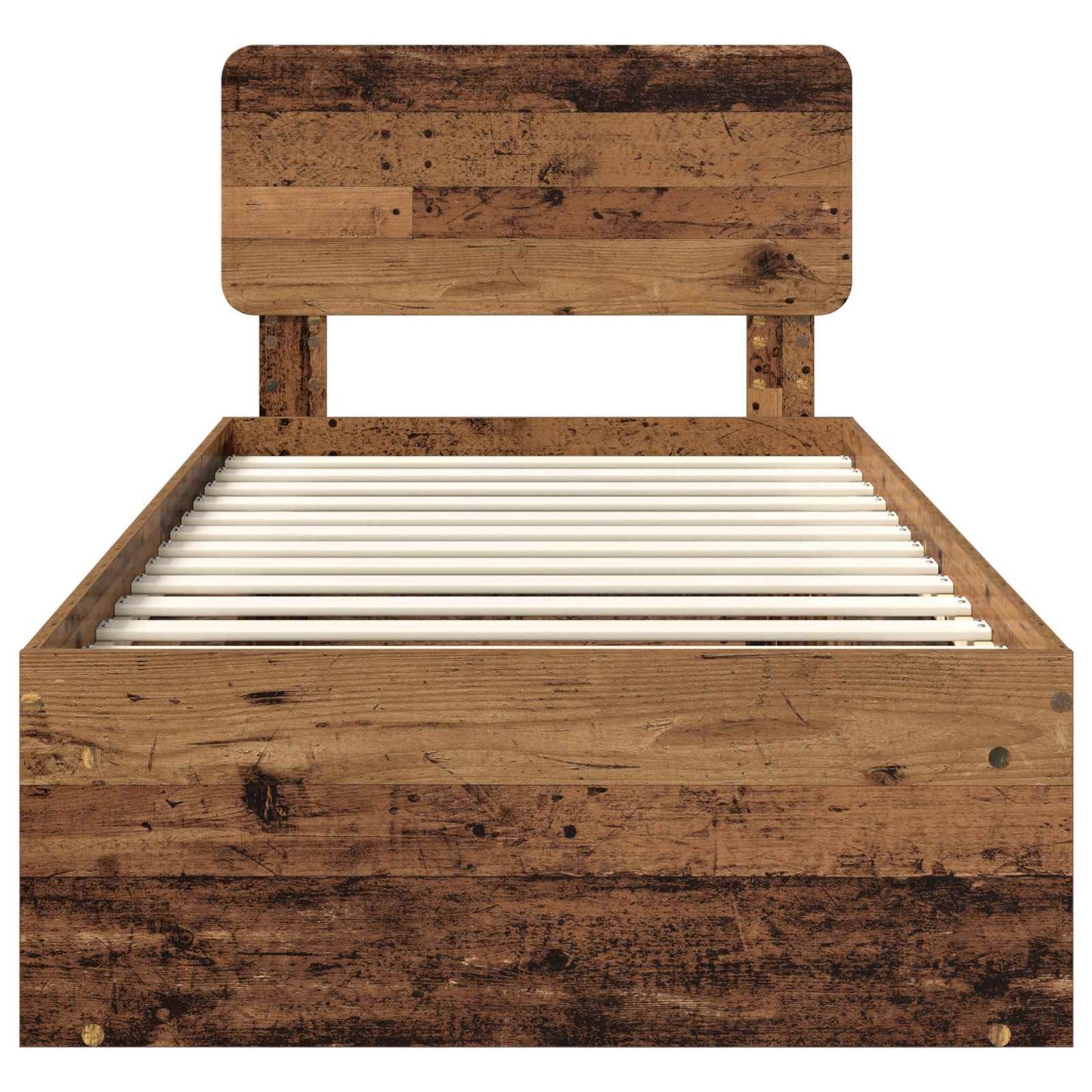 Bettrahmen Altholz 75 x 190 cm Massives Kiefernholz