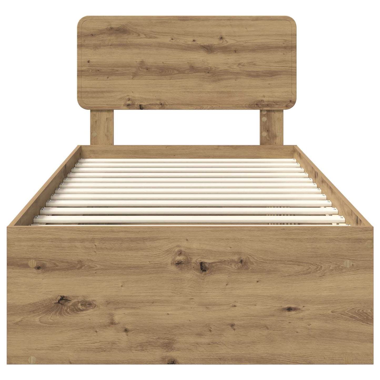 Bettrahmen Kunsthandwerk Eiche 75 x 190 cm Massives Kiefernholz