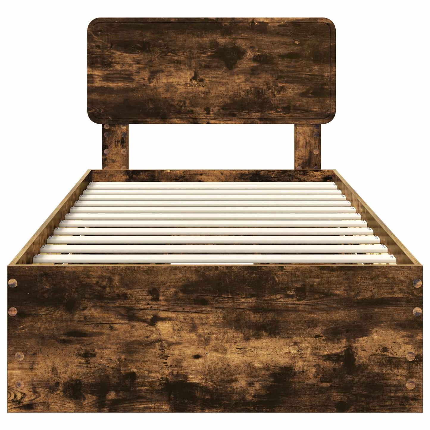 Bettrahmen Geräucherte Eiche 90 x 200 cm Holzwerkstoff