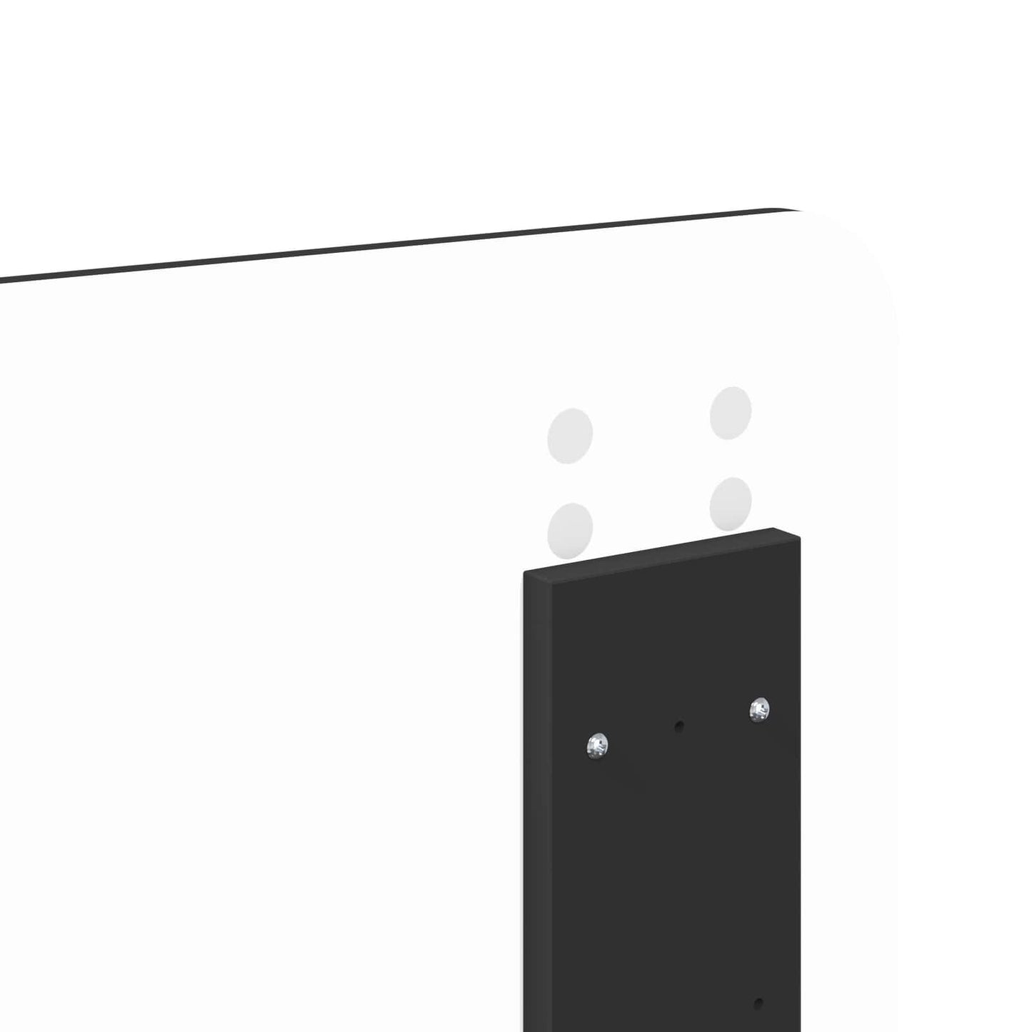 Bettrahmen Schwarz 150 x 200 cm Massives Kiefernholz