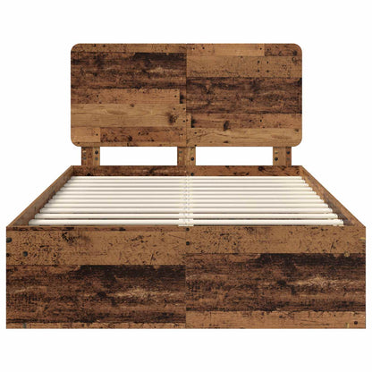 Bettrahmen Altholz 120 x 200 cm Massives Kiefernholz