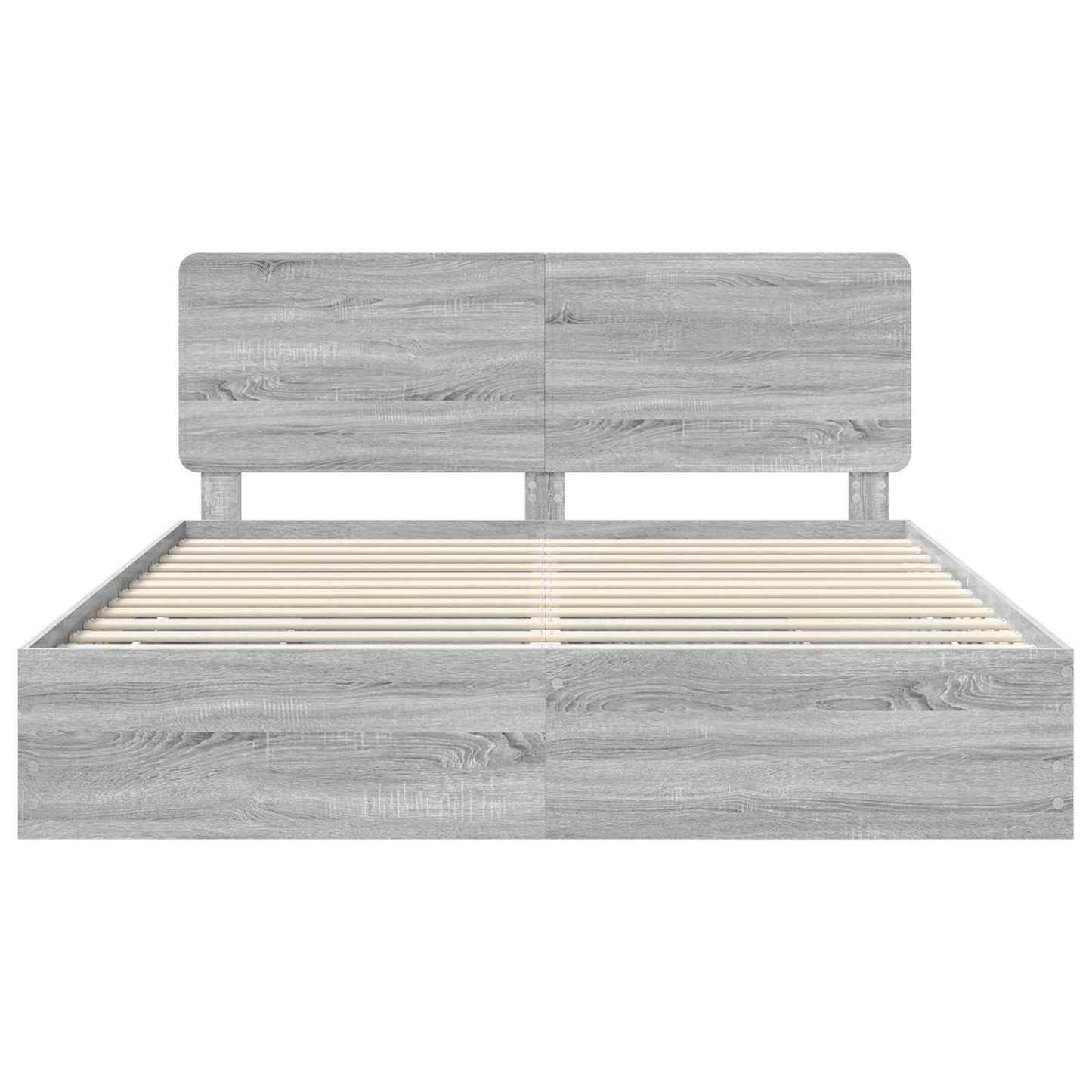 Bettrahmen Graues Sonoma 180 x 200 cm Ingenieurs Holz