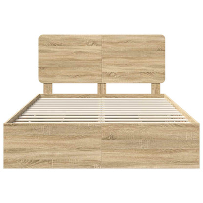 Bettrahmen Sonoma-Eiche 140 x 190 cm Ingenieurs Holz