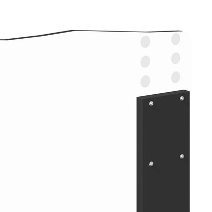 Bettrahmen Schwarz 135 x 190 cm Massives Kiefernholz