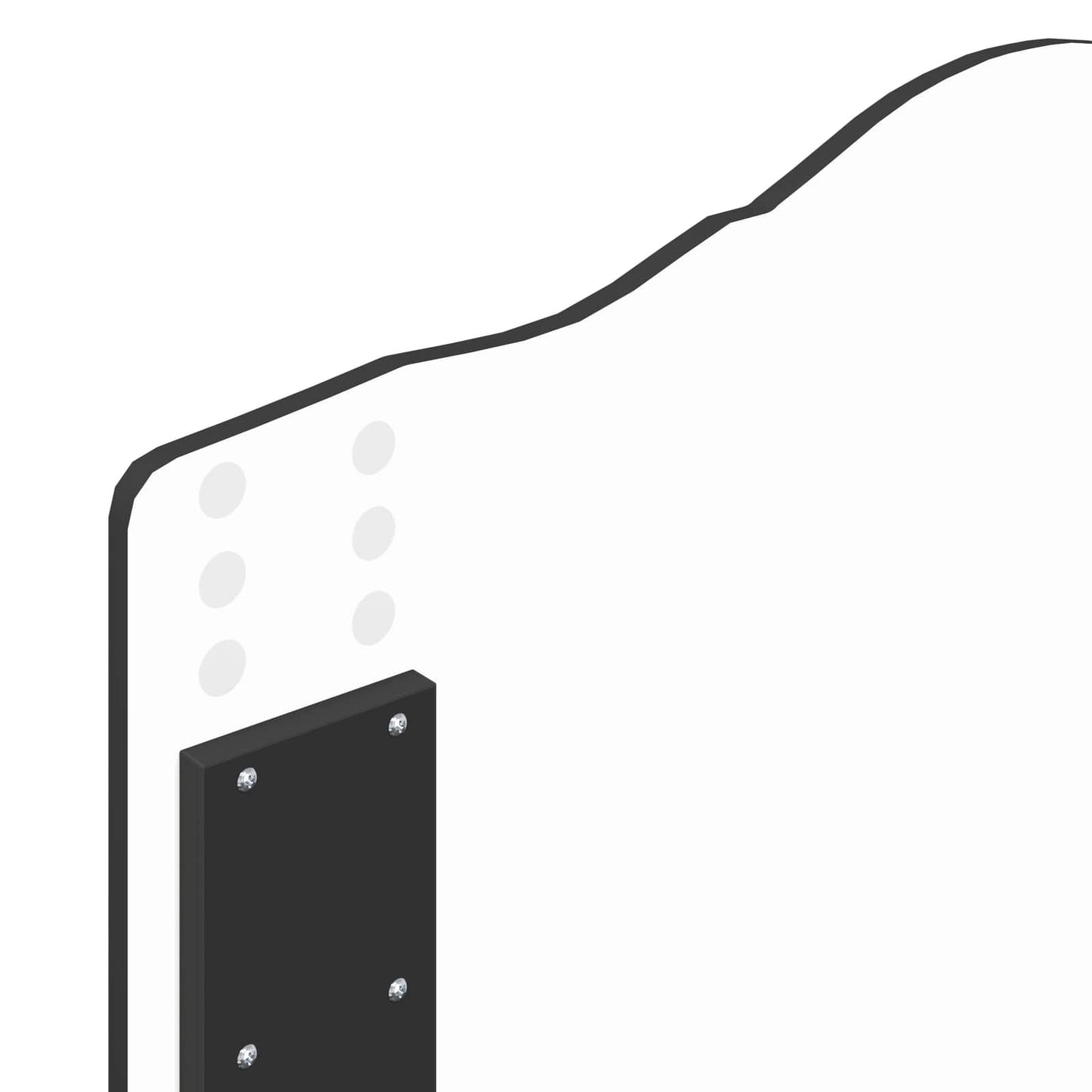 Bettrahmen Schwarz 90 x 200 cm Massives Kiefernholz