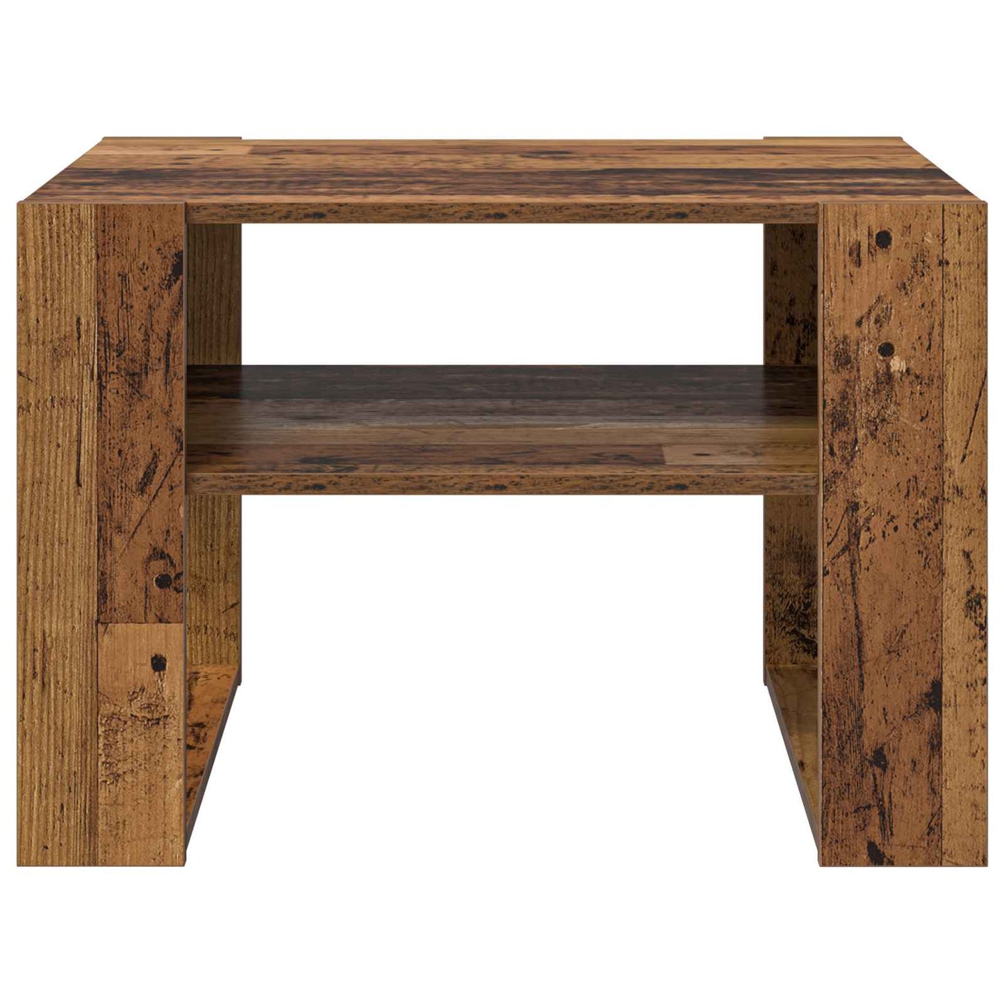 Couchtisch mit Speicher Altholz 66 x 53 x 45 cm Holzwerkstoff