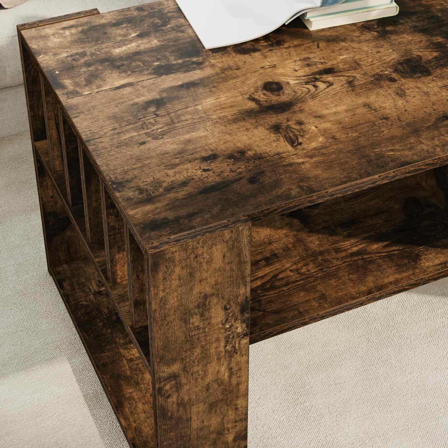 Couchtisch Geräucherte Eiche 92 x 49,5 x 45 cm Holzwerkstoff