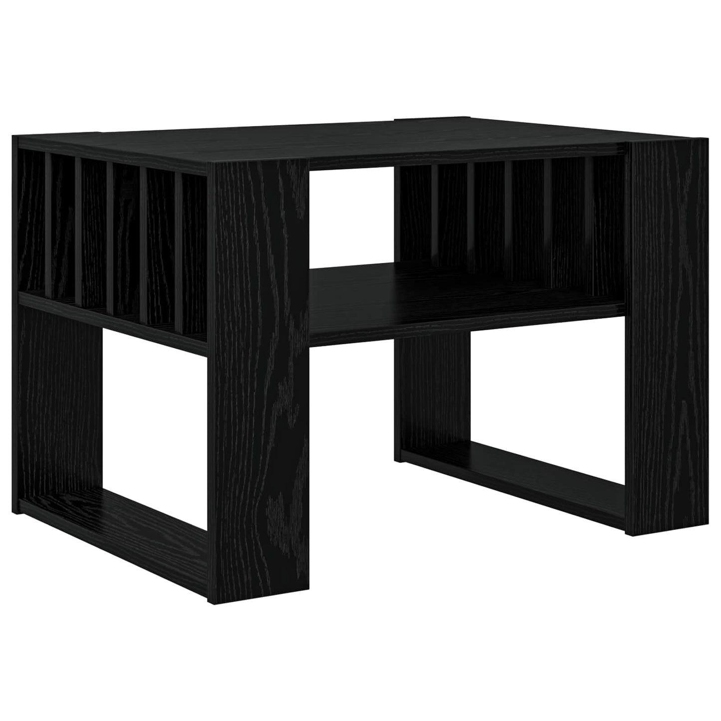 Couchtisch Schwarz Eichen-Optik 66 x 49,5 x 45 cm Holzwerkstoff