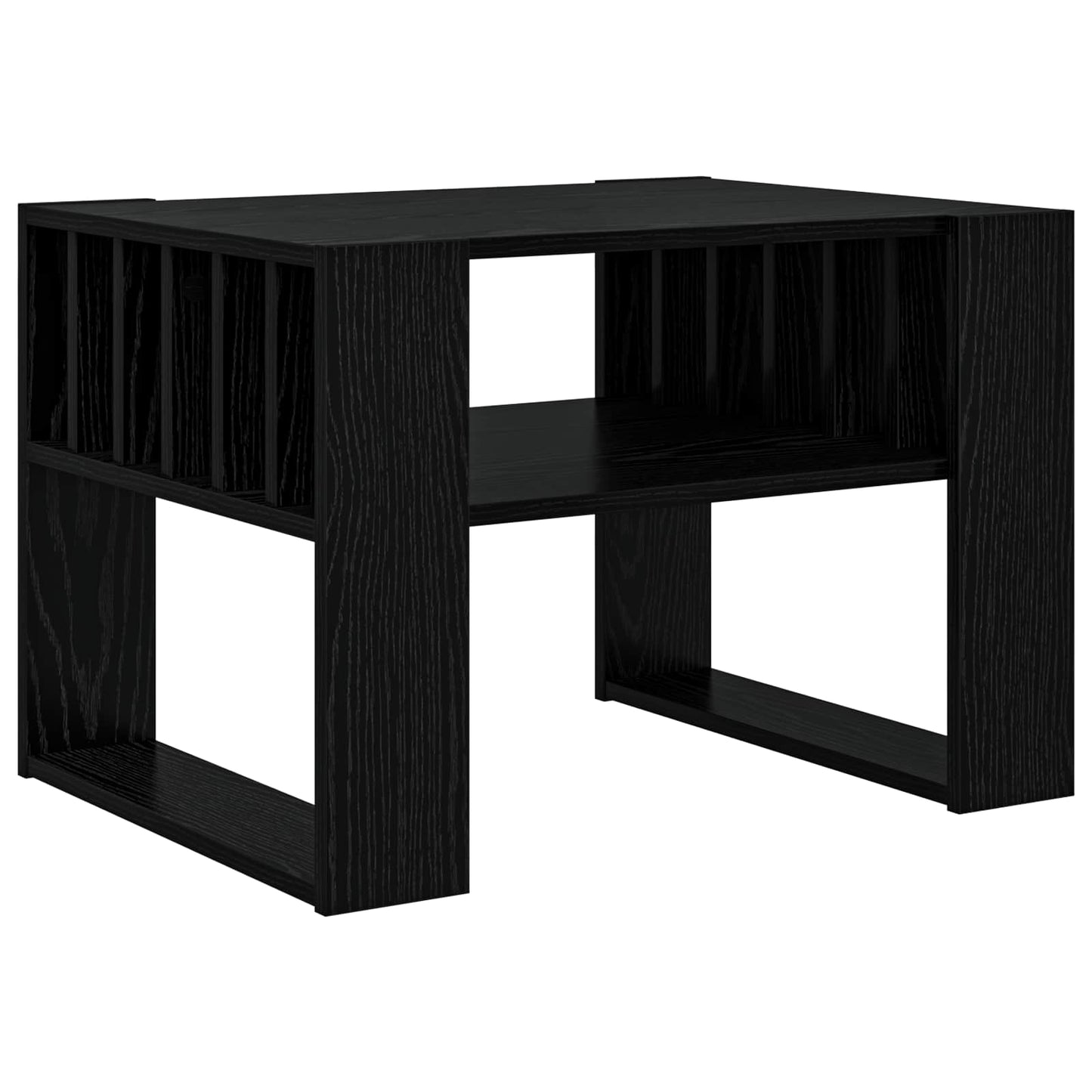 Couchtisch Schwarz Eichen-Optik 66 x 49,5 x 45 cm Holzwerkstoff