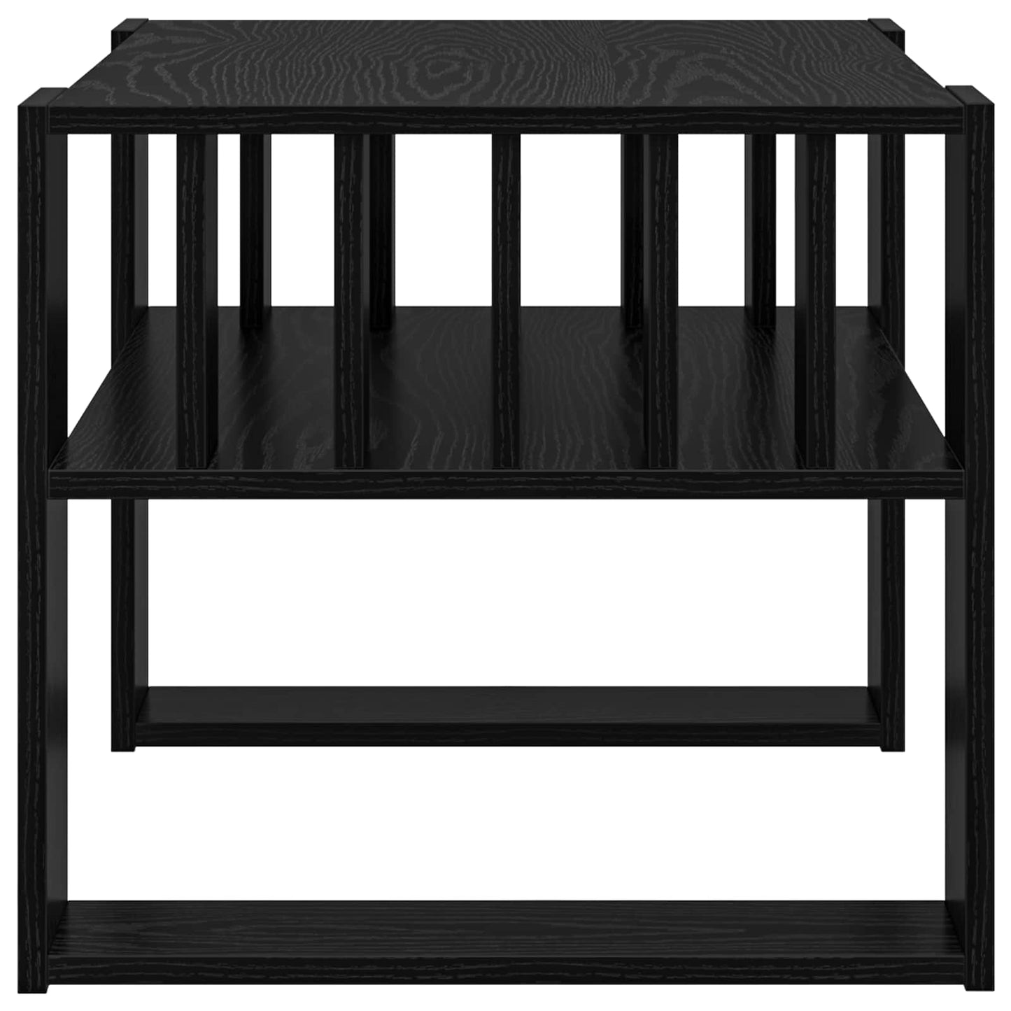 Couchtisch Schwarz Eichen-Optik 66 x 49,5 x 45 cm Holzwerkstoff