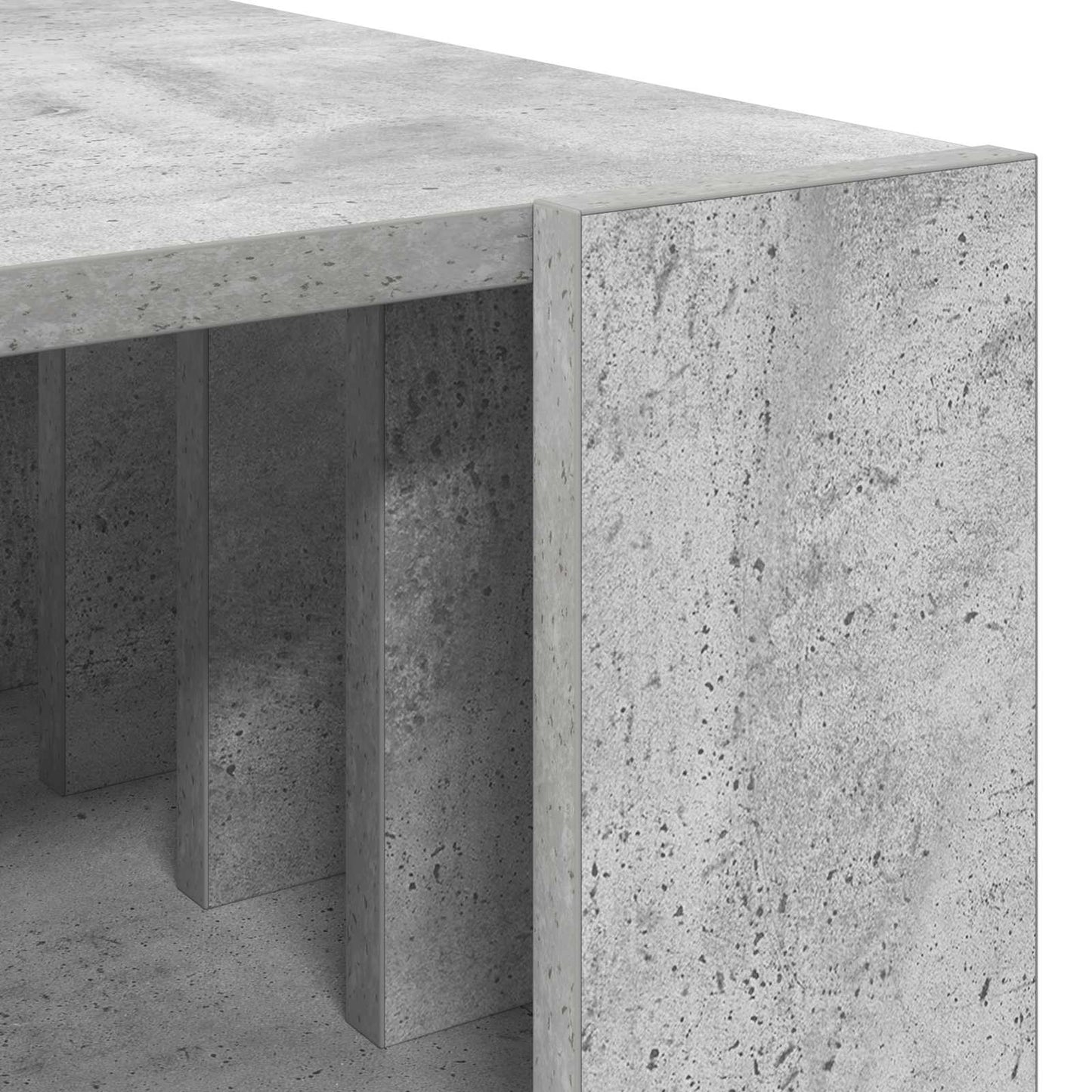 Couchtisch Beton Grau 66 x 49,5 x 45 cm Holzwerkstoff