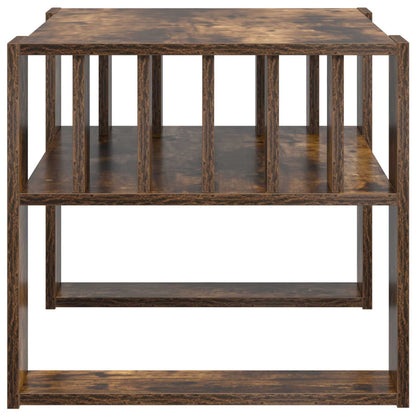 Couchtisch Geräucherte Eiche 66 x 49,5 x 45 cm Holzwerkstoff