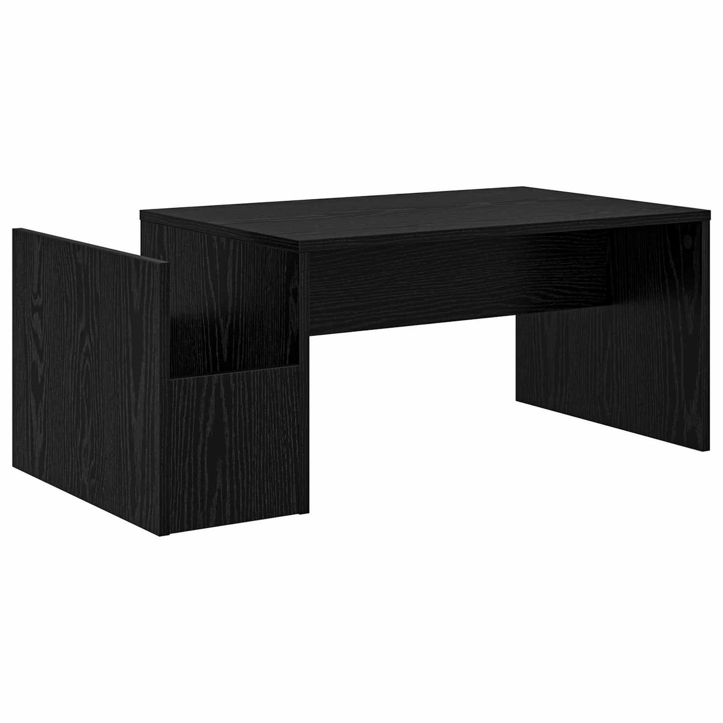 Couchtisch Schwarz Eichen-Optik 90 x 45 x 35 cm Holzwerkstoff
