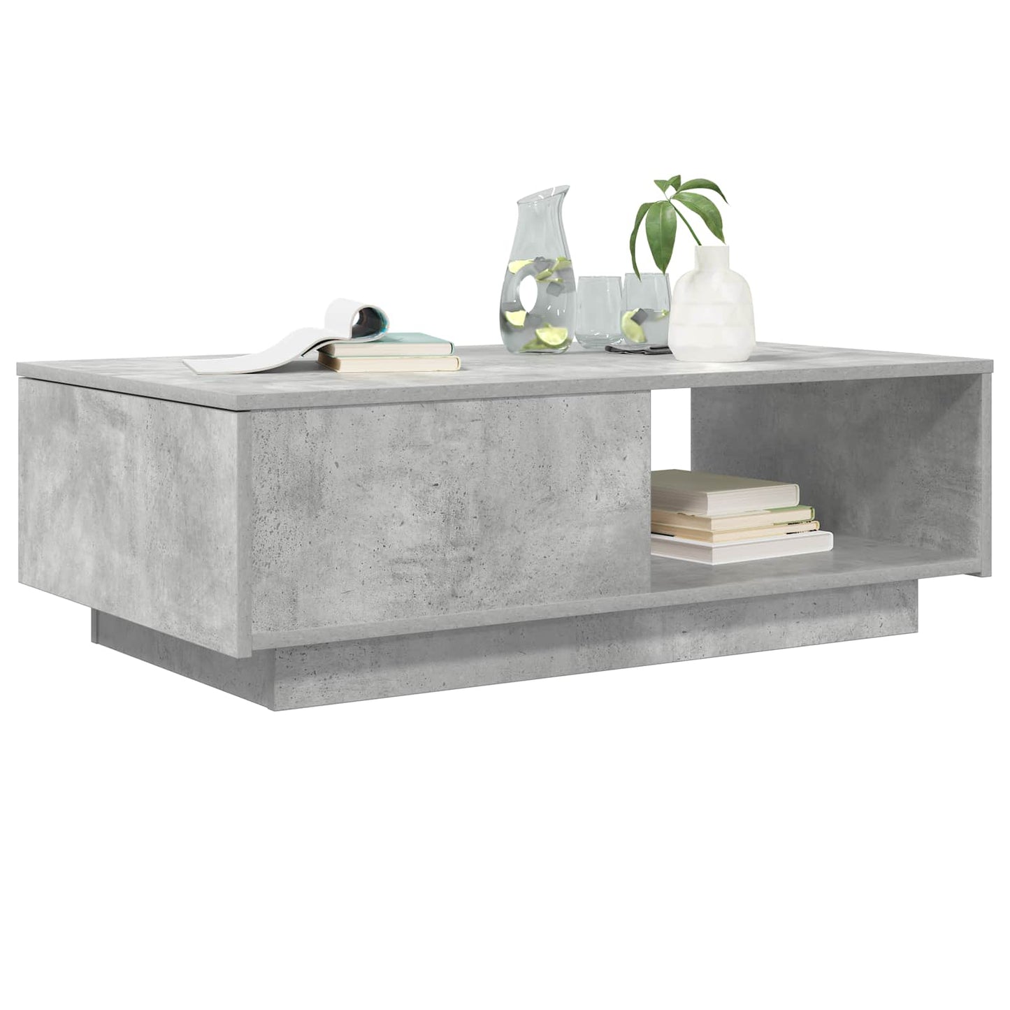 Couchtisch Beton Grau 95 x 55 x 31 cm Holzwerkstoff
