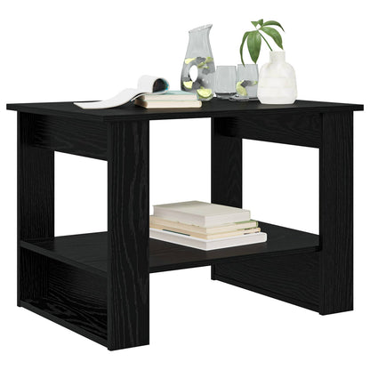 Couchtisch Schwarz Eichen-Optik 72 x 50 x 50 cm Holzwerkstoff