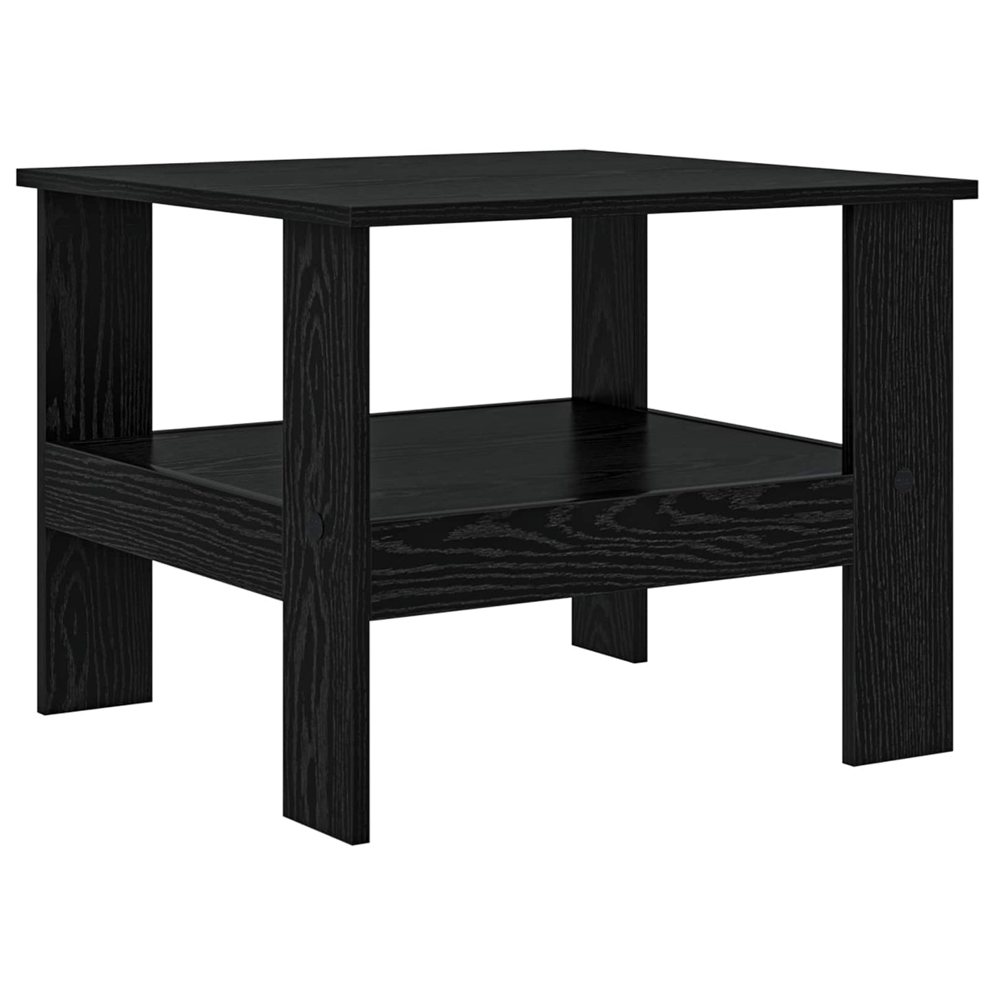 Couchtisch Schwarz Eichen-Optik 57 x 55 x 45 cm Holzwerkstoff