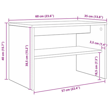 TV-Schränk Sonoma-Eiche 60 x 35 x 40 cm Holzwerkstoff