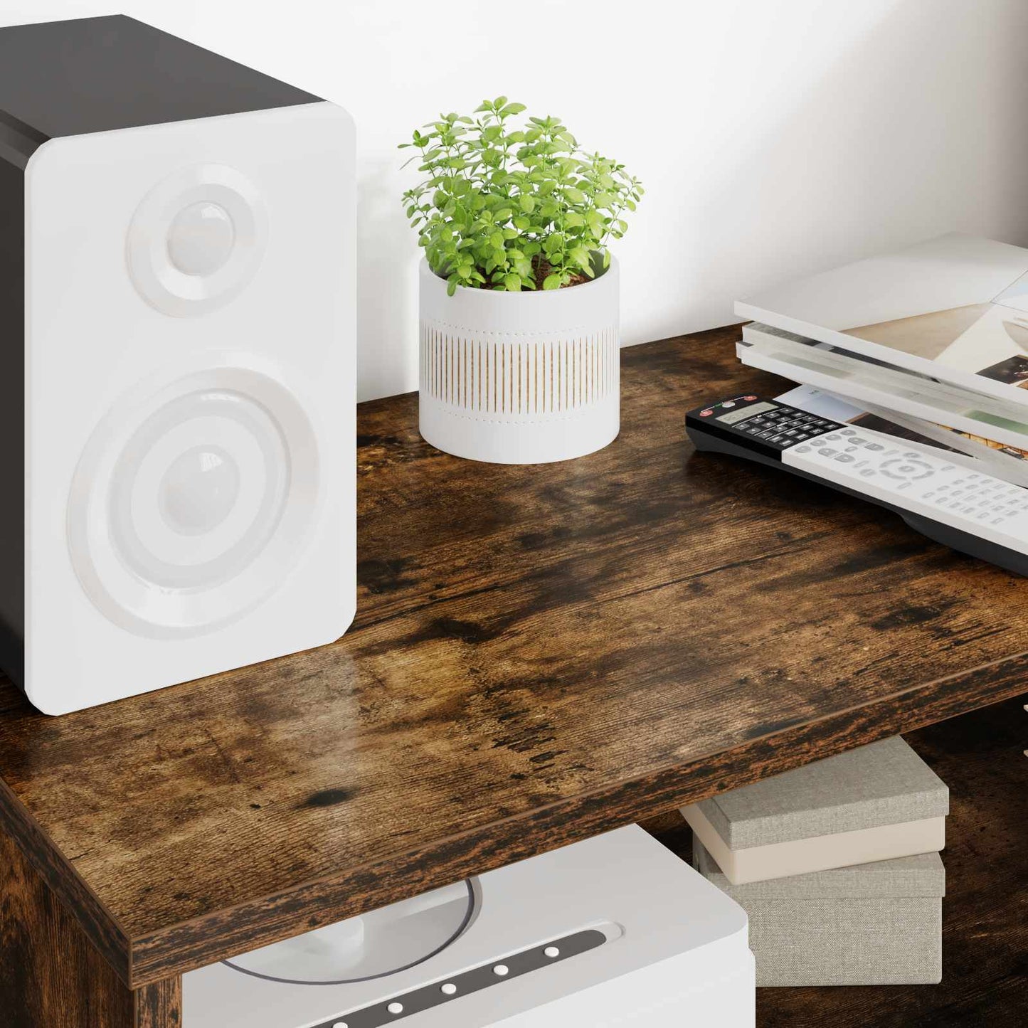 TV-Schränk Geräucherte Eiche 80 x 35 x 40 cm Holzwerkstoff