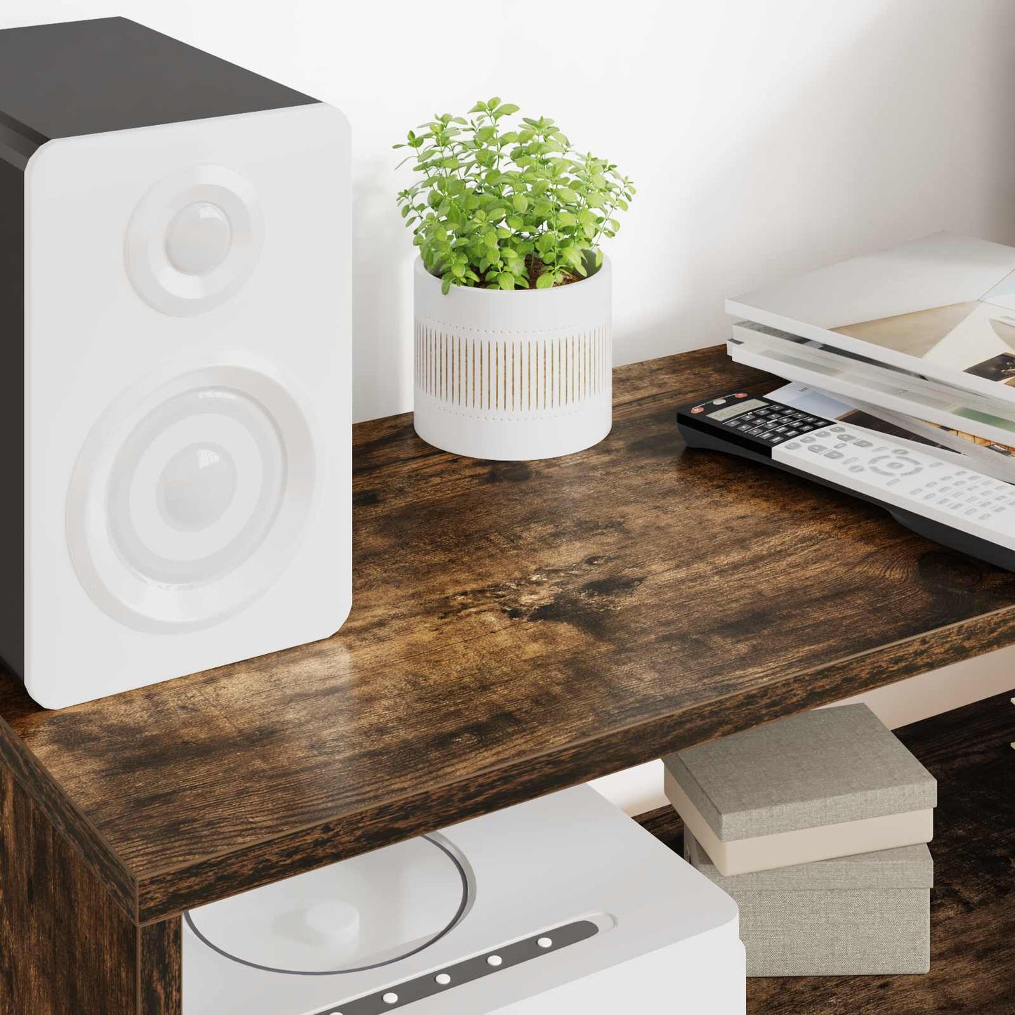 TV-Schränk Geräucherte Eiche 80 x 30 x 40 cm Holzwerkstoff