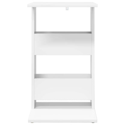 Beistelltisch Weiß 40 x 35 x 60,5 cm Holzwerkstoff