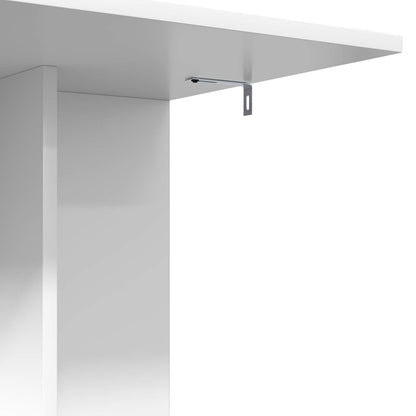 Beistelltisch Weiß 45 x 40 x 62,5 cm Holzwerkstoff