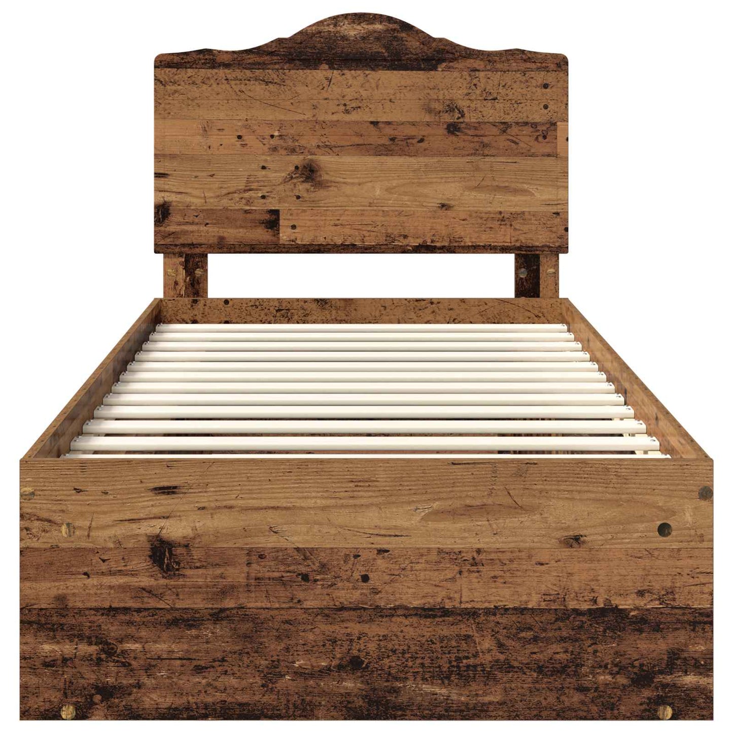 Bettrahmen Altholz 90 x 190 cm Massives Kiefernholz