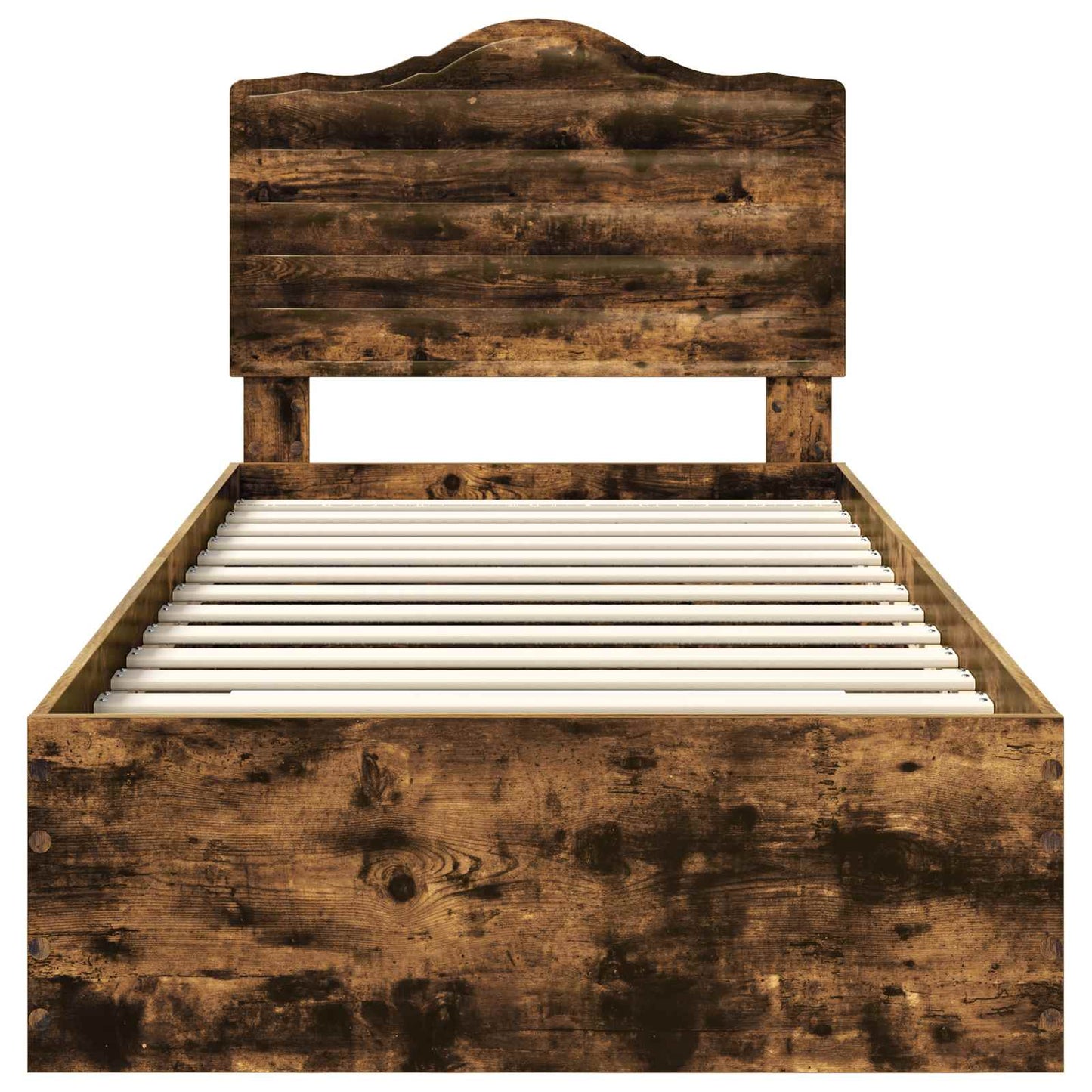 Bettrahmen Geräucherte Eiche 100 x 200 cm Holzwerkstoff