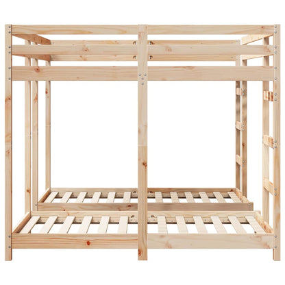 Dreifach Etagenbettrahmen Braun 160 x 200 cm